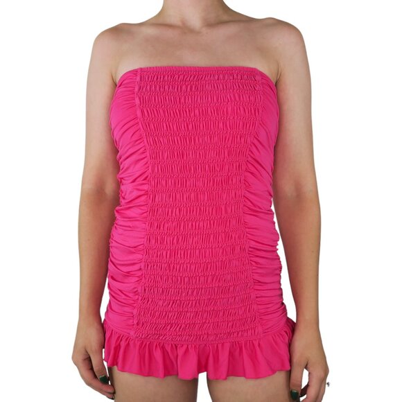 Vintage Y2K Juicy Couture Beach Royalty Juicy Couture Ruffle One Piece Swimsuit - Picture 2 of 12